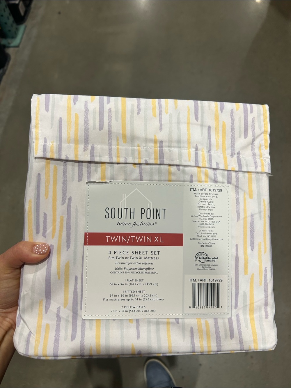 NWT South Point Twin/Twin XL 4-Piece Sheet Set
